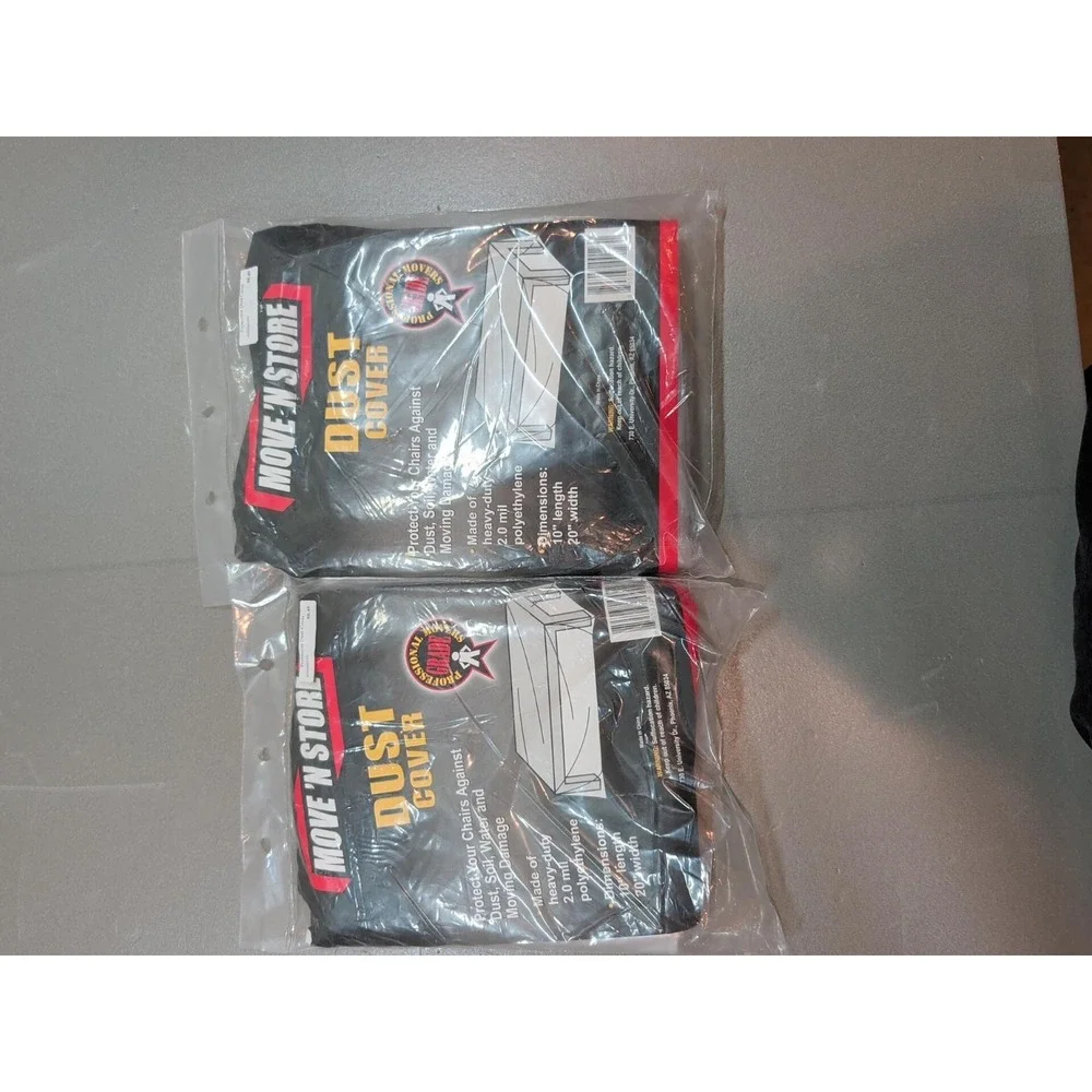 Move N Store Twin Mattress Bag and 2 Pack Dust Covers 2.0 Mil Poly Moving Supply